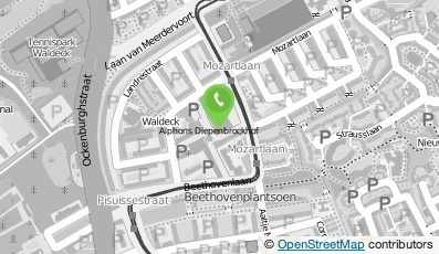 Bekijk kaart van Wijkvereniging Bohemen, Waldeck en Kijkduin in Den Haag