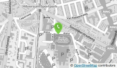 Bekijk kaart van Gooise Atletiek Club in Hilversum