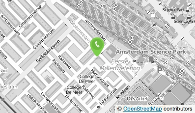 Bekijk kaart van A.S.V. Door Talent Actief Fortius in Amsterdam