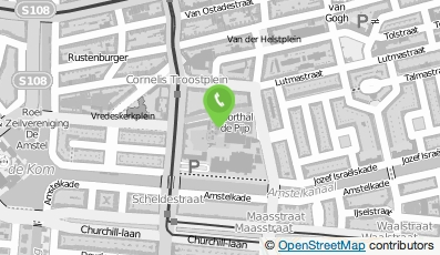 Bekijk kaart van Ver. Kinderboerderij De Pijp in Amsterdam
