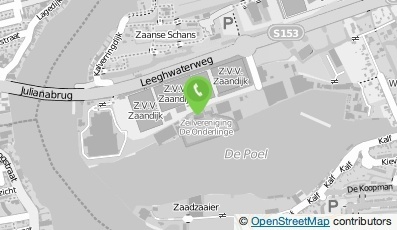 Bekijk kaart van Zeilvereeniging 'De Onderlinge' in Zaandam
