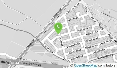 Bekijk kaart van Wijk- en Speeltuinvereniging 'De Hoven' in Deventer