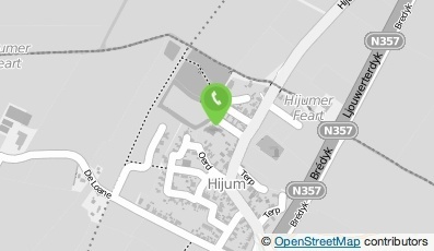 Bekijk kaart van Stichting Dorpshuis Hijum-Finkum in Hijum