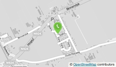 Bekijk kaart van Stichting Eigendom Doarpshus Rottum in Rottum (Friesland)
