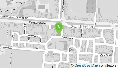 Bekijk kaart van Stichting Dorpshuis Zwartemeer in Zwartemeer