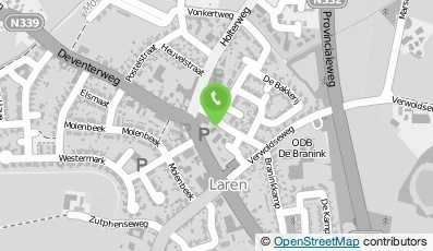 Bekijk kaart van Stichting Oki-Do Yoga Dojo Nederland in Laren (Gelderland)