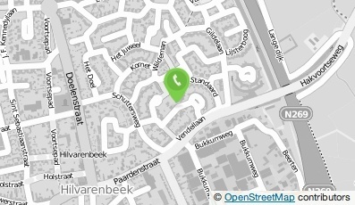 Bekijk kaart van Basisschool Doelakkers  in Hilvarenbeek