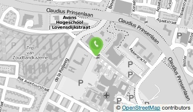 Bekijk kaart van Avans Hogeschool in Breda