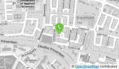 Bekijk kaart van Stichting Wijkraad Brabantpark in Breda