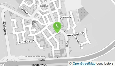 Bekijk kaart van Kinderdagverblijf 't Gabbertje/psz Dikkertje Dap in Ijzendijke