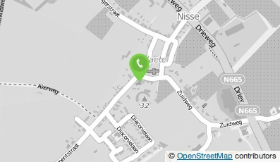 Bekijk kaart van Verenigingsgebouw 't Durpsuus in Nisse