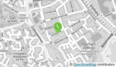 Bekijk kaart van Irenestraat 9  in Barendrecht