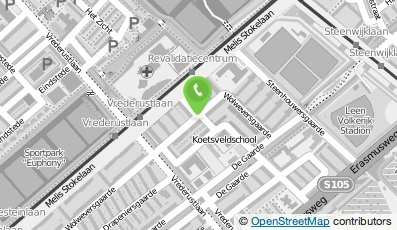 Bekijk kaart van Koetsveldschool in Den Haag