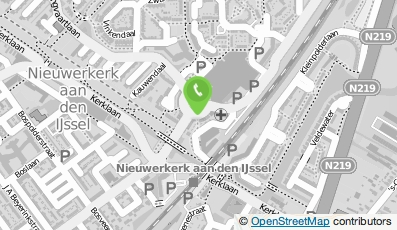 Bekijk kaart van Polikliniek Nieuwerkerk (GHZ) in Nieuwerkerk aan den Ijssel