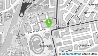 Bekijk kaart van OBA Olympisch Kwartier in Amsterdam