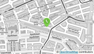 Bekijk kaart van Stichting V.O. Amsterdam-Zuid Fons Vitae Lyceum in Amsterdam