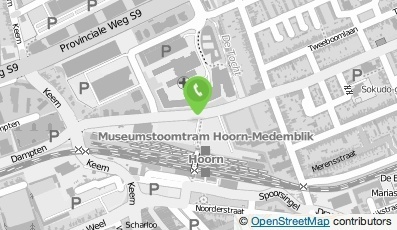 Bekijk kaart van Stichting Museumstoomtram Hoorn-Medemblik in Hoorn (Noord-Holland)