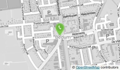 Bekijk kaart van VVE Stationsweg 2/2a te Bedum in Bedum
