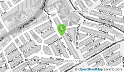 Bekijk kaart van Logopediepraktijk Bomenbuurt in Den Haag