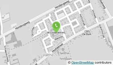 Bekijk kaart van Openbare Basisschool De Linderakkers in Valthe