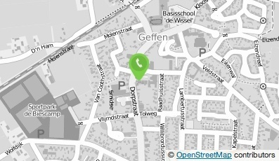 Bekijk kaart van Cafetaria Dorpsplein in Geffen