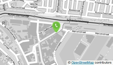 Bekijk kaart van Bureau WerkenZonderGrenzen in Schiedam