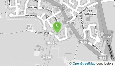 Bekijk kaart van Projectbegeleid. Buitenruimten Oortgiesen in Laren (Gelderland)