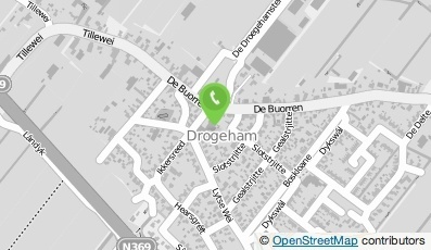 Bekijk kaart van Drogehamster Automobielbedrijf D.A.B. in Drogeham