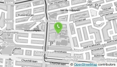 Bekijk kaart van Sportcentrum De Pijp in Amsterdam