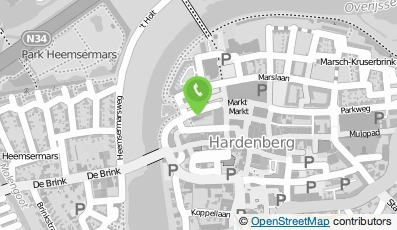 Bekijk kaart van Schrijverij Lensen in Hardenberg