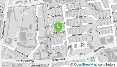 Bekijk kaart van Tegelzetbedrijf R. de Groot in Emmen