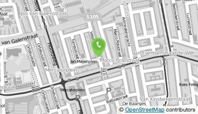 Bekijk kaart van Rood Communications  in Amsterdam