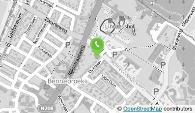 Bekijk kaart van Politie Bennebroek Basisteam Kennemer Kust in Bennebroek