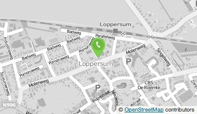 Bekijk kaart van Politie Uithuizen Politiepost Loppersum in Loppersum