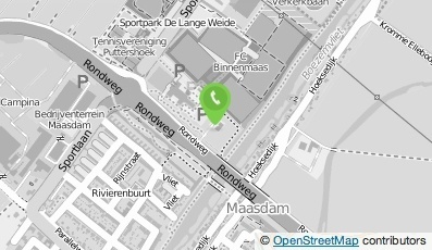 Bekijk kaart van Politiebureau Binnenmaas in Maasdam