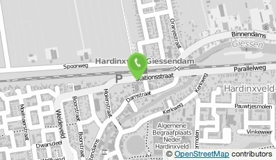 Bekijk kaart van Brievenbus in Hardinxveld-Giessendam