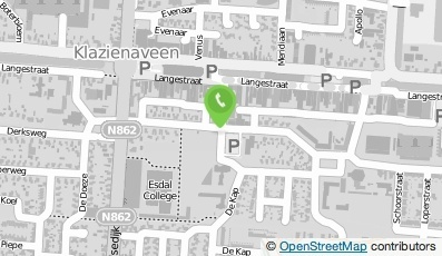 Bekijk kaart van Bibliotheek Klazienaveen in Klazienaveen