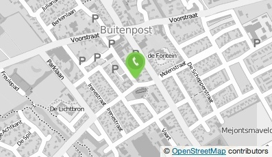 Bekijk kaart van Bibliotheek Buitenpost in Buitenpost