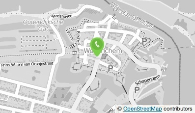 Bekijk kaart van Brievenbus in Woudrichem