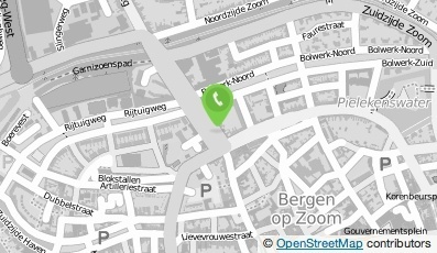 Bekijk kaart van Brievenbus in Bergen op Zoom