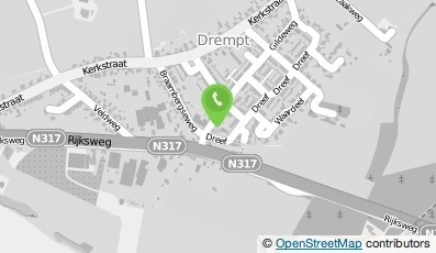 Bekijk kaart van Brievenbus in Drempt