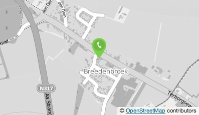 Bekijk kaart van Brievenbus in Breedenbroek