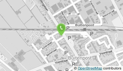 Bekijk kaart van Brievenbus in Buitenpost