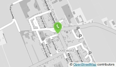 Bekijk kaart van Brievenbus in Oostwold (gemeente Oldambt Groningen)