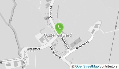Bekijk kaart van Brievenbus in Oosterwijtwerd