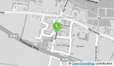 Bekijk kaart van Brievenbus in Wehe-Den Hoorn
