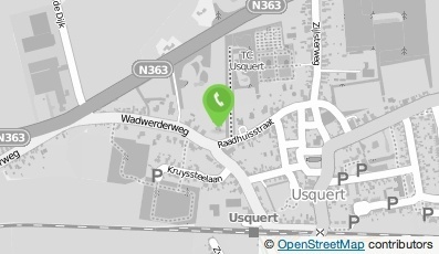 Bekijk kaart van Brievenbus in Usquert