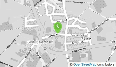 Bekijk kaart van Dakdekkersbedrijf Lardinois in Sint Geertruid