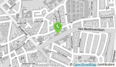Bekijk kaart van Curio Hoogstraat in Roosendaal