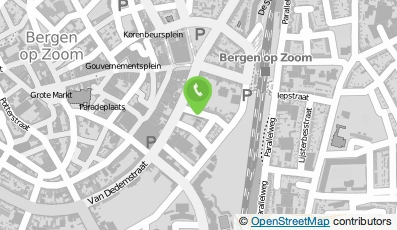 Bekijk kaart van Curio Meeussenstraat in Bergen op Zoom